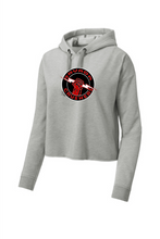 Load image into Gallery viewer, Crushers Sport-Tek ® Ladies PosiCharge ® Tri-Blend Wicking Fleece Crop Hooded Pullover
