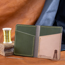 Load image into Gallery viewer, Water Tower Bookie Wallet (olive)
